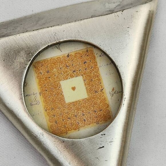 🔸️NWT Mi Amore  Pewter Martini Glass Shape Photo Frame Set of 2 - Picture 4 of 10